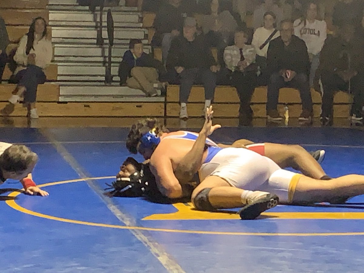 WrestlingDons's tweet photo. Luke Rendazzo puts a cap on the Dons victory over Archbishop Curley. His second period fall finished the Dons scoring in a 52-24 victory. https://t.co/7ROSNBrciu