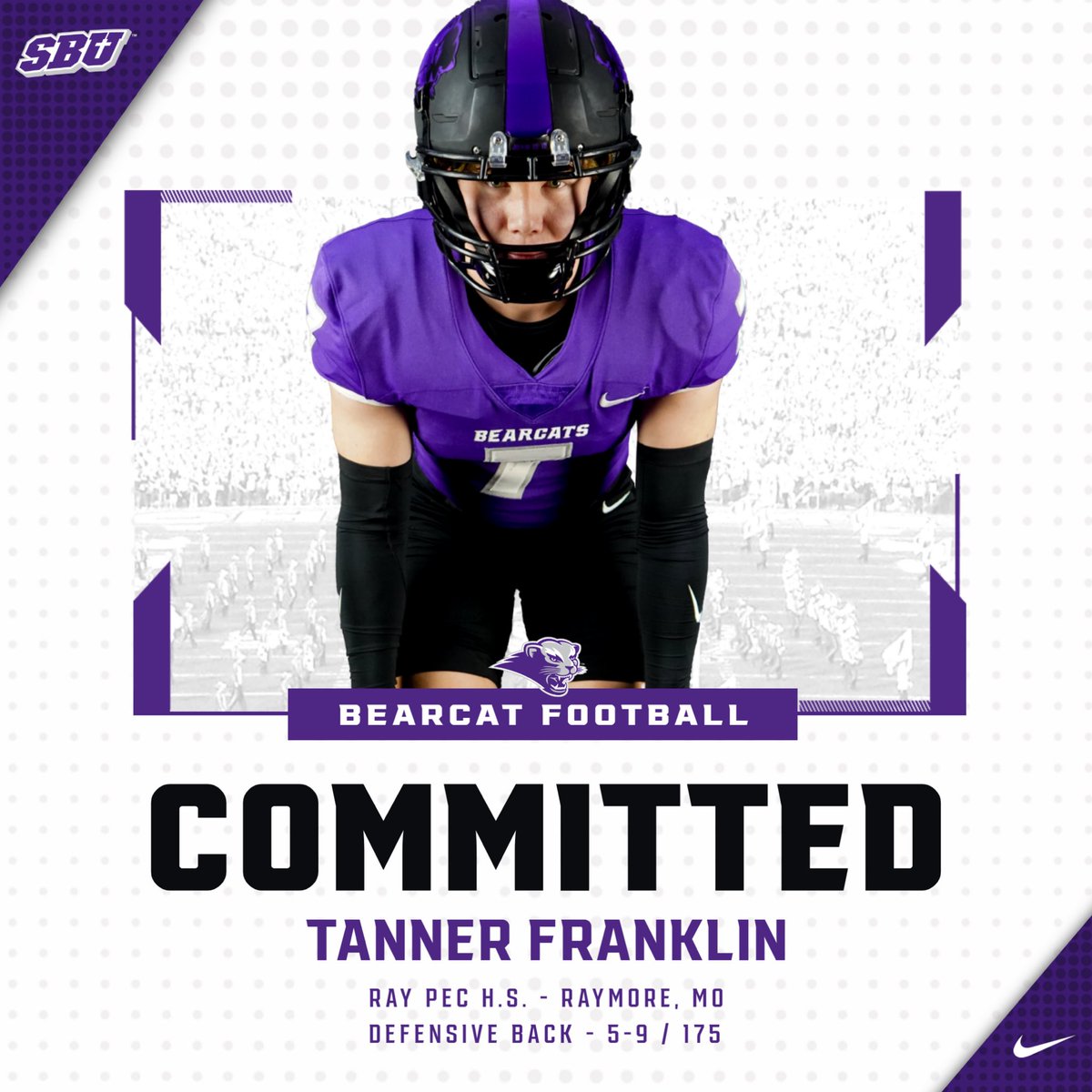 Committed!!! @CoachM_Dunn 🟣⚫️