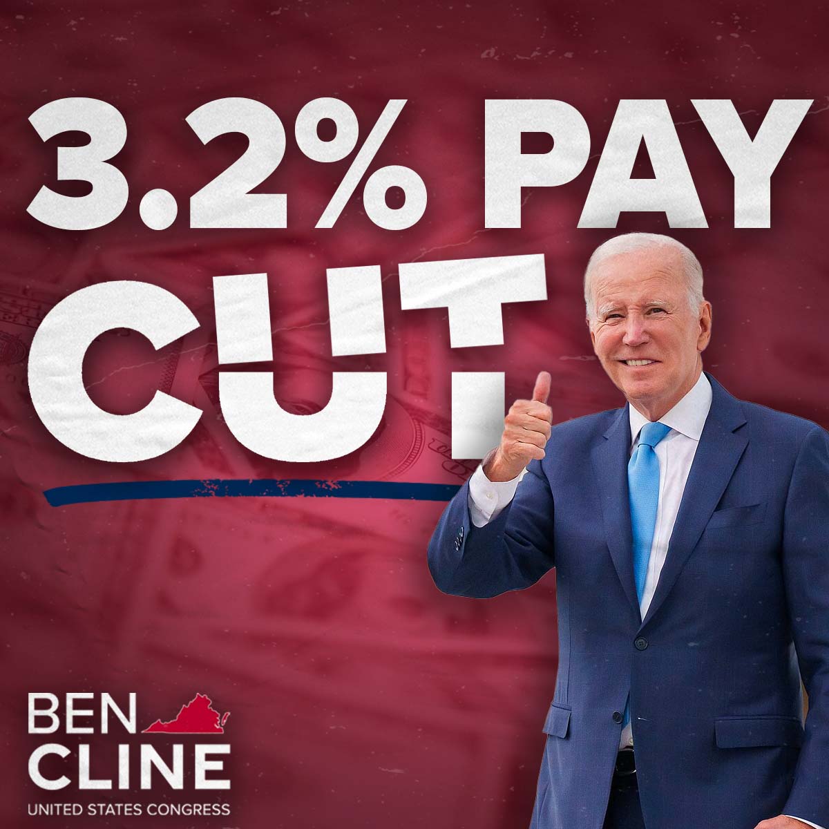 Did you know that Americans have seen a 3.2% pay cut since Biden took office? That is “Bidenomics” in action. Source: data.bls.gov/timeseries/CES…