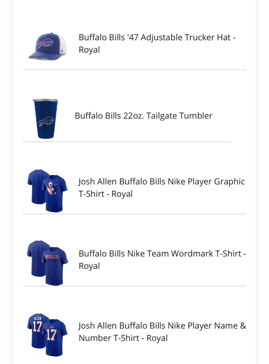 Just ordered some new Bills stuff 😍💙