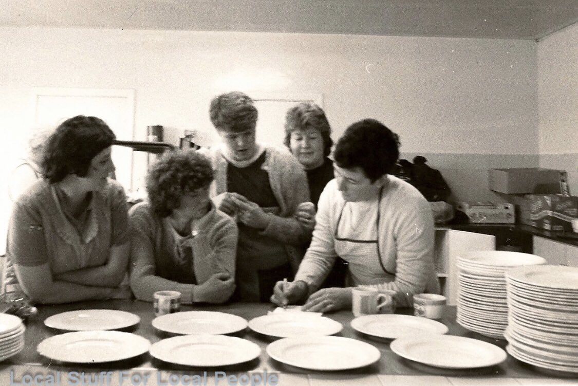 My Mam here running the soup kitchen for the families in the village.  #MinersStrike