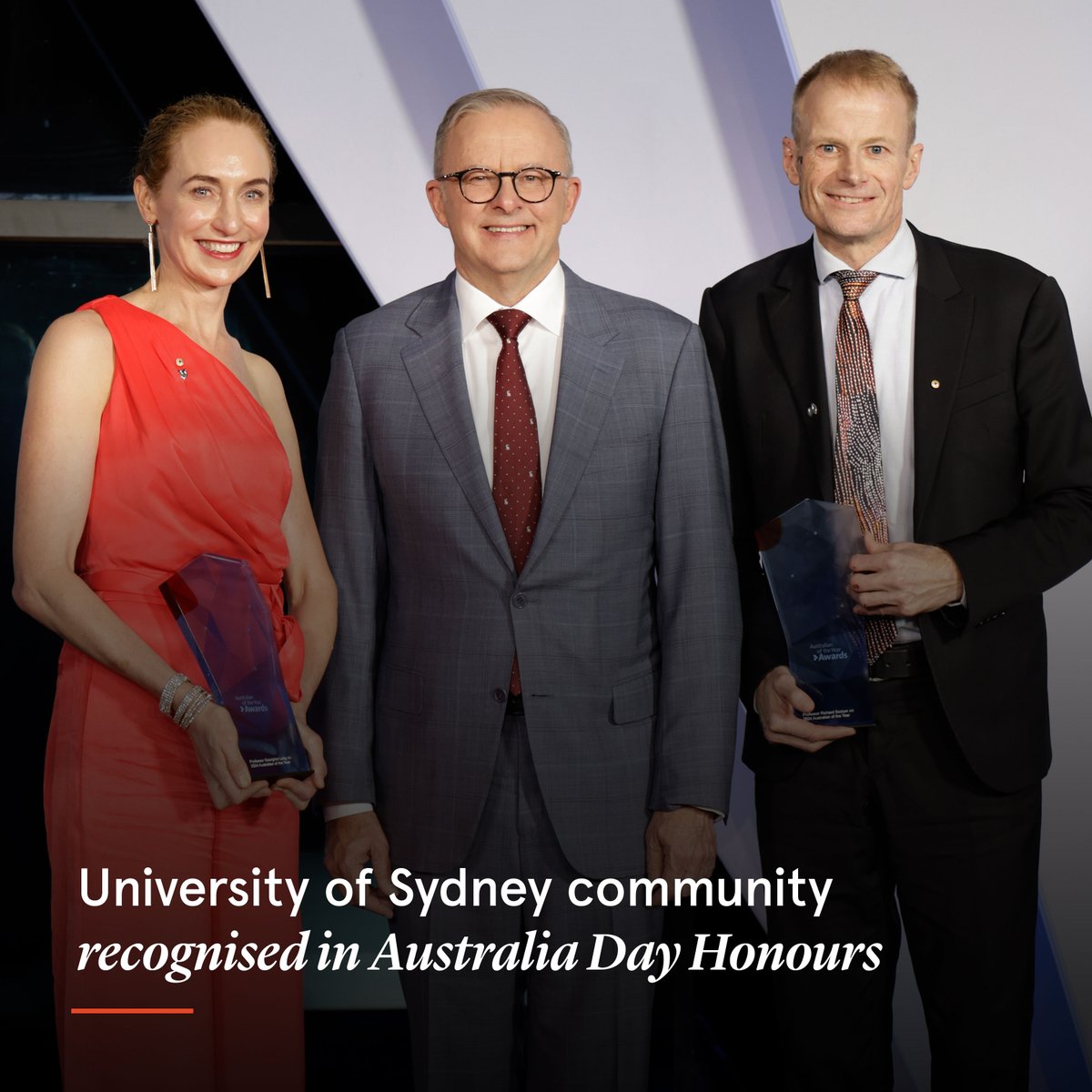 Alongside the 2024 Australians of the year, @Sydney_Uni professors @ProfGLongMIA AO and @ProfRScolyerMIA AO, the achievements of other members of the University community have been honoured on Australia Day. Congratulations to @JulieLeask AO, Professor Deborah Cobb-Clark AO,…