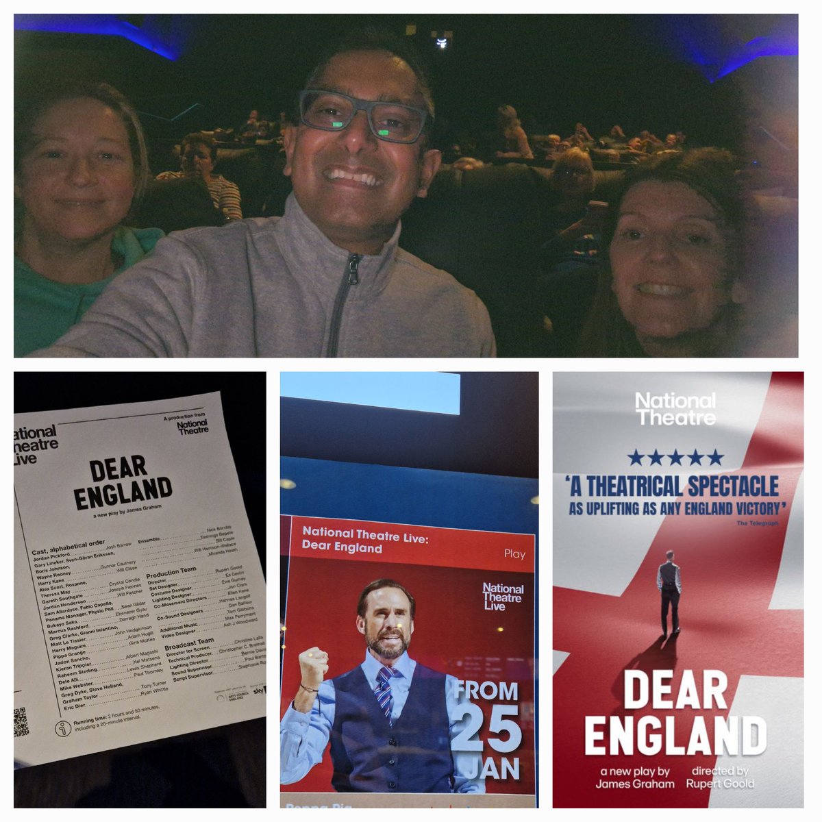 #DearEngland was fabulous! Well done @NTLive and @mrJamesGraham 👏⚽️