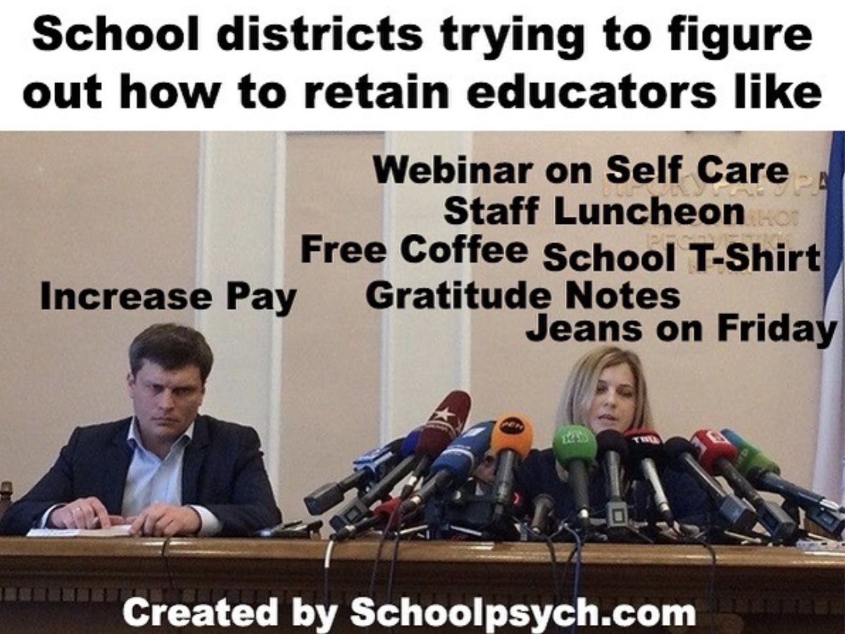 SchoolPsychDCom's tweet image. True appreciation goes beyond freebies; it’s reflected in fair compensation for those shaping young minds. #ValueEducators