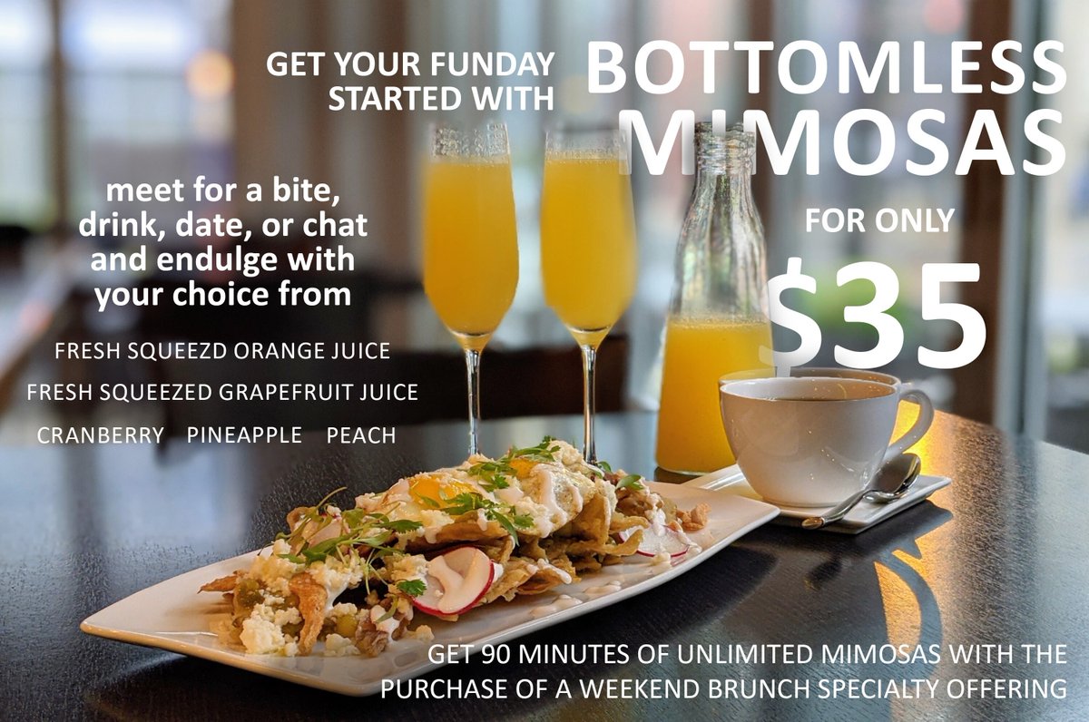 Our neighbor Sociale is bringing back Bottomless Mimosas during brunch on Saturdays and Sundays! They have some great offerings for Restaurant Week now though February 4th as well! Cheers! #sociale #printersrow #southloopchicago #burnhampointe #brunch #bottomlessmimosas #cheers