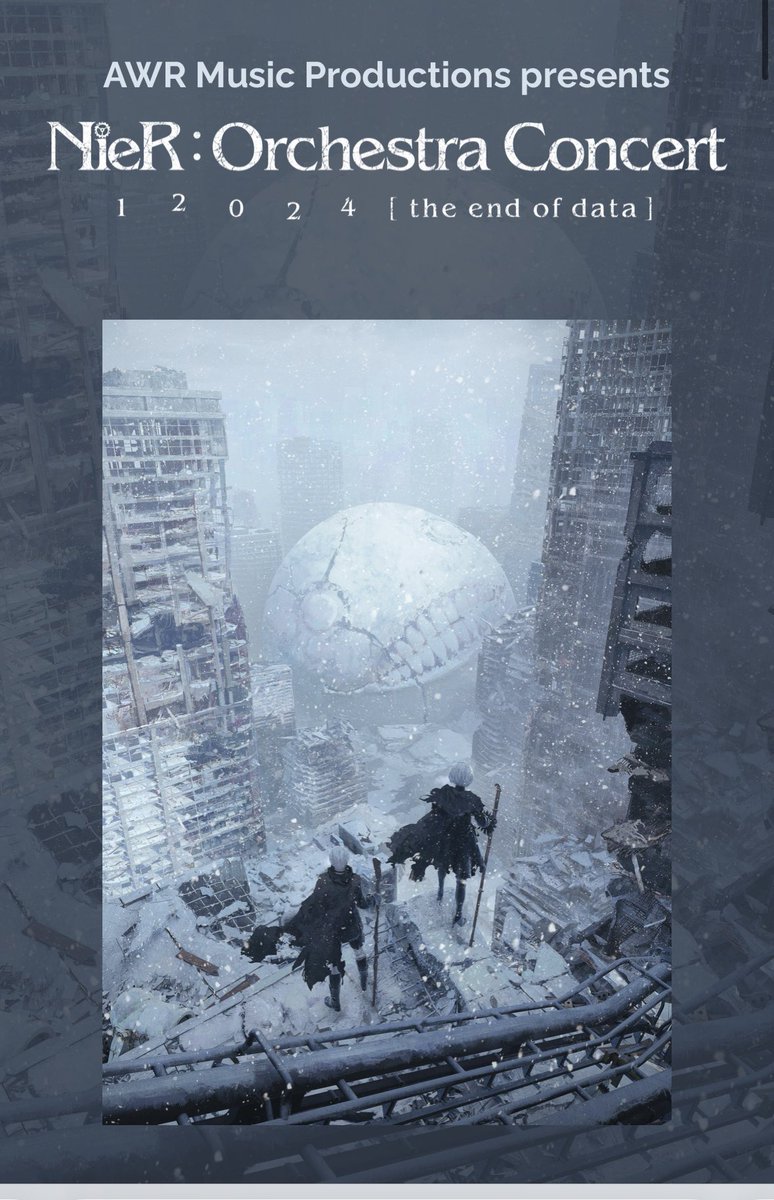 今週末、ロサンゼルスでNieRのコンサートに行くね！Wwwwww
