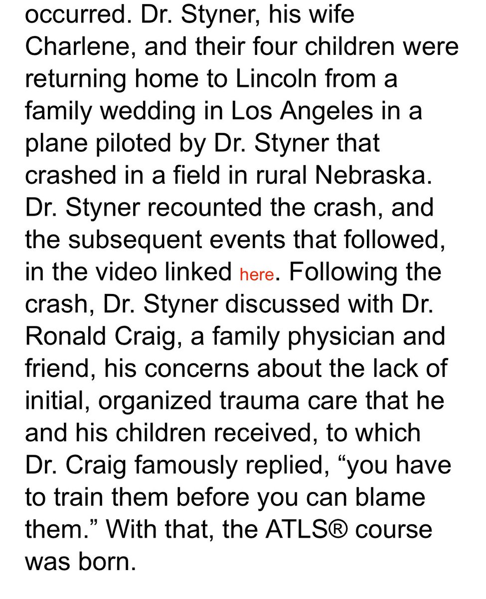 Matthew Martin, MD, FACS, McRIB (@docmartin22) on Twitter photo RIP to Dr James Styner - who took a family tragedy and used it to pioneer the development and promulgation of ATLS! <a href="/acsTrauma/">The ACS Committee on Trauma</a> <a href="/AmCollSurgeons/">American College of Surgeons</a> RIP to Dr James Styner - who took a family tragedy and used it to pioneer the development and promulgation of ATLS! <a href="/acsTrauma/">The ACS Committee on Trauma</a> <a href="/AmCollSurgeons/">American College of Surgeons</a>