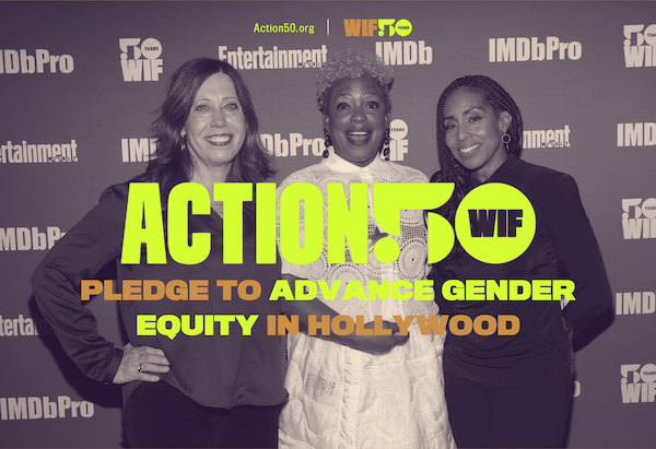 WomenInFilm's tweet photo. At #Sundance, WIF launched #Action50: a list of specific, actionable steps YOU can take to advance gender equity.
Create real change in Hollywood. Head to https://t.co/1tdacTHkG2 today for more info and the #Action50 steps. #WIF50
Photo credit: Mat Hayward/Getty Images for IMDb https://t.co/o6tKSDyjMS