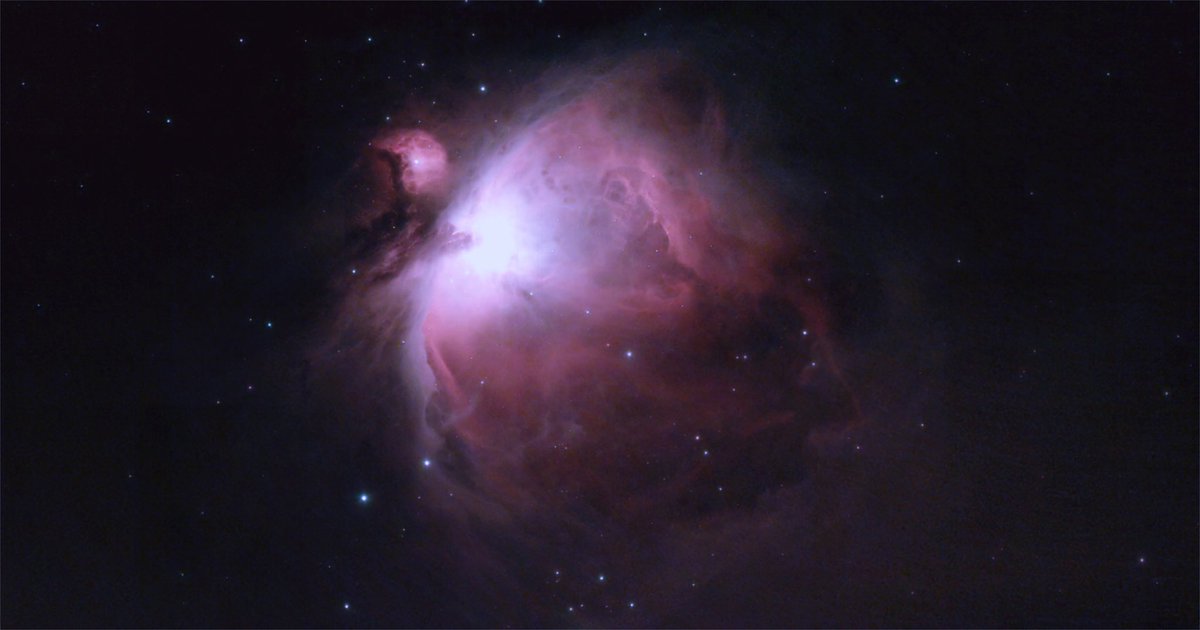 the_joe_smoe's tweet image. The Great Orion Nebula - M42 , which is approx 1344 light years away, located in the constellation of Orion, Image taken in my #BackGarden in #Chester processed using #AffinityPhoto #Astrophotography