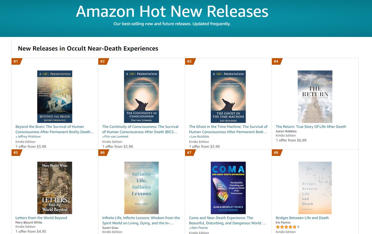 Hot new releases! The BICS ebook bundle has taken the top three slots in hot new releases in the Near-Death Experience #NDE category on #Amazon ! amazon.com/gp/new-release…