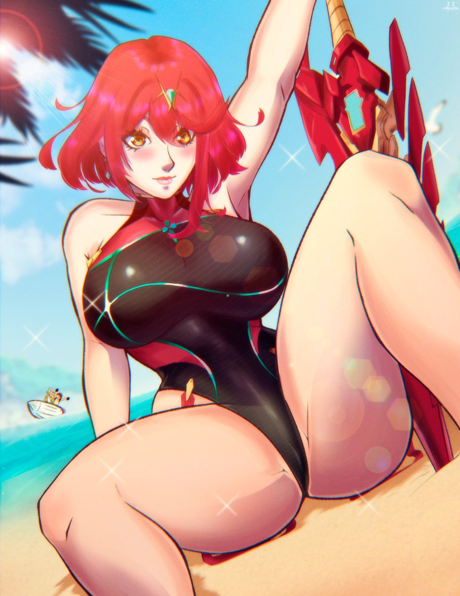 The latest choice in Patr3on! this time is Pyra, i never found the motivation to draw her, but thanks to my patreons it finally happened! 

#SummerVibes  #SwimSuitGirl  #Pyra  #animegirllewds #roguecosplay #cosplay #animegirl #KawaiiArt #comicfanart