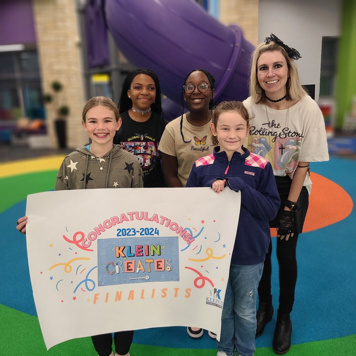 MrsMackeyKlein's tweet photo. 5 of our students on the @FoxKISD @KleinISD #KleinCreates Innovation Challenge team were chosen as  FINALISTS for the district! Way to go! https://t.co/6KZ2QaLpfN
