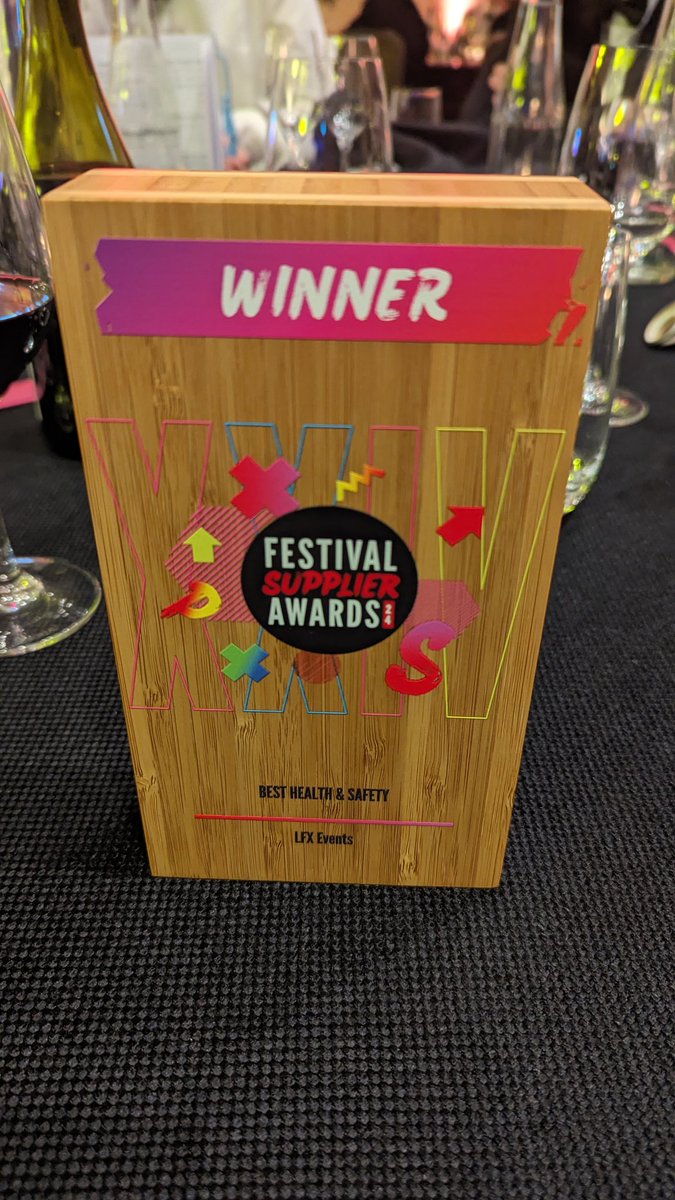 LFX Events (@lfxevents) on Twitter photo Wow..Delighted we just won the @festivalsupplierawards Best Health & Safety 2024. Well done to all the other nominees, and so pleased for our core team and the extended.LFX Safety family of freelancers, clients and supporters. Onward and upward for 2024! #EventSafetyByLFX #UkBest Wow..Delighted we just won the @festivalsupplierawards Best Health & Safety 2024. Well done to all the other nominees, and so pleased for our core team and the extended.LFX Safety family of freelancers, clients and supporters. Onward and upward for 2024! #EventSafetyByLFX #UkBest