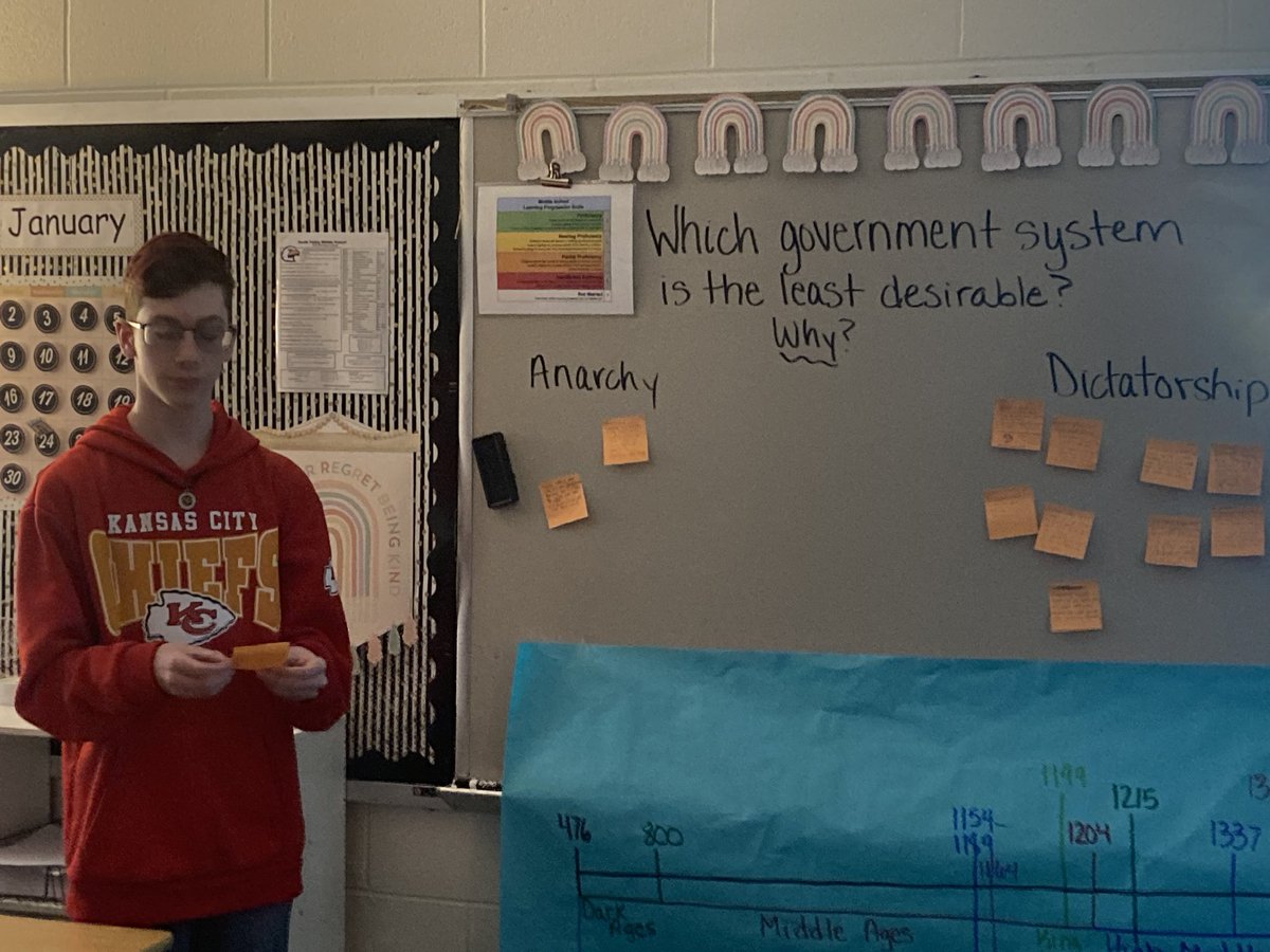 KellyHunerdosse's tweet photo. Fun persuasive debate!  We have learned a lot about the foundation of our government and other types of governments through the Constitution of Clarendon and King Henry II. #LPSLeads @SVMSEagles https://t.co/HuMmbJp7ZP
