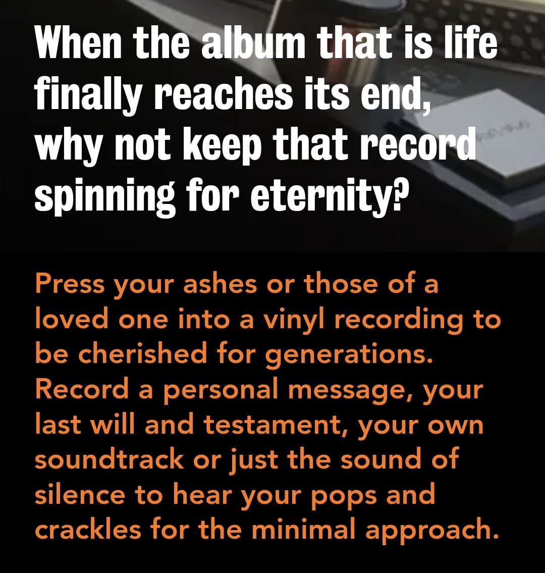 Me: i'd love to get released on vinyl

Label: say no more...