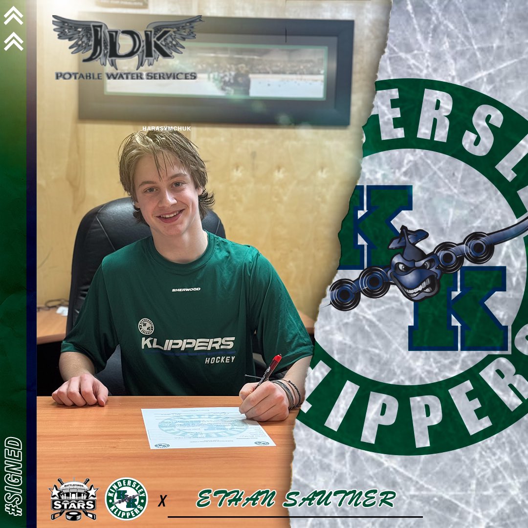 📝: The Klippers have signed Kindersley local Ethan Sautner for the ‘24-25 season. Sautner is leading his team in scoring with over a point per game and is in the top 20 in SMAAAHL scoring. The Klippers are excited to add another local boy to the squad! ✈️ #SJHL |…