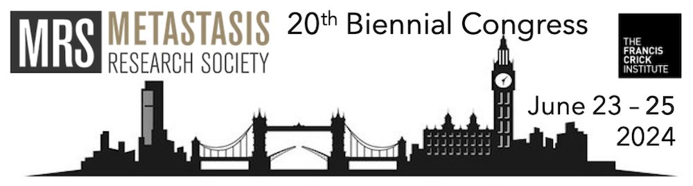 The MRS is pleased to announce that registration for the 20th Biennial Meeting in London (23-25 June 2024) is now open here | → metastasis-research.org/2023/09/20/mrs… ← | Early Bird Registration is available until 31st March 2024 | MRS Members - keep an eye on your inboxes for more info.