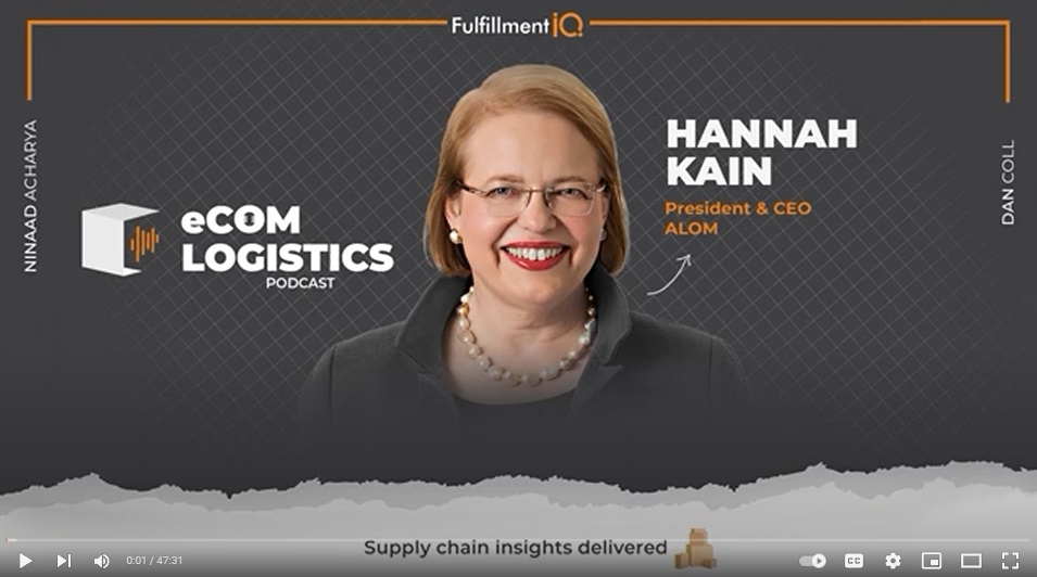 In new eCom Logistics podcast <a href="/ALOM_GLOBAL/">ALOM</a> CEO <a href="/HannahKain/">Hannah Kain</a> recounts her startup journey and shares insights on future #SupplyChain trends and strategies to address current challenges - including the impact and application of #AI technology.
Listen: bit.ly/3HxgbQx