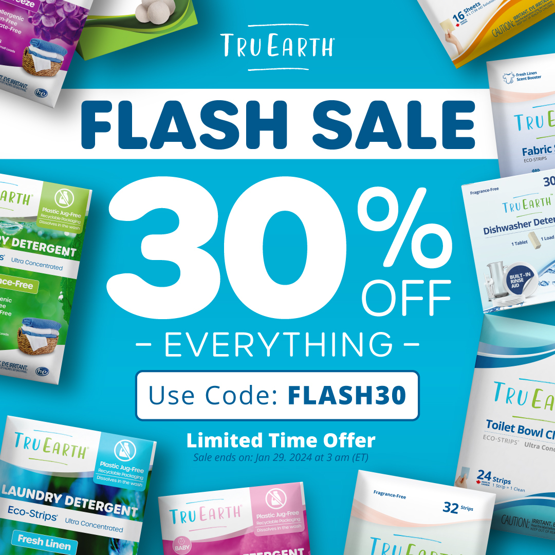 Catch our 🌟FLASH🌟 SALE on our website for 30% off of EVERYTHING! Use code "FLASH30" on all orders until Jan 29th
👉🏻tru.earth