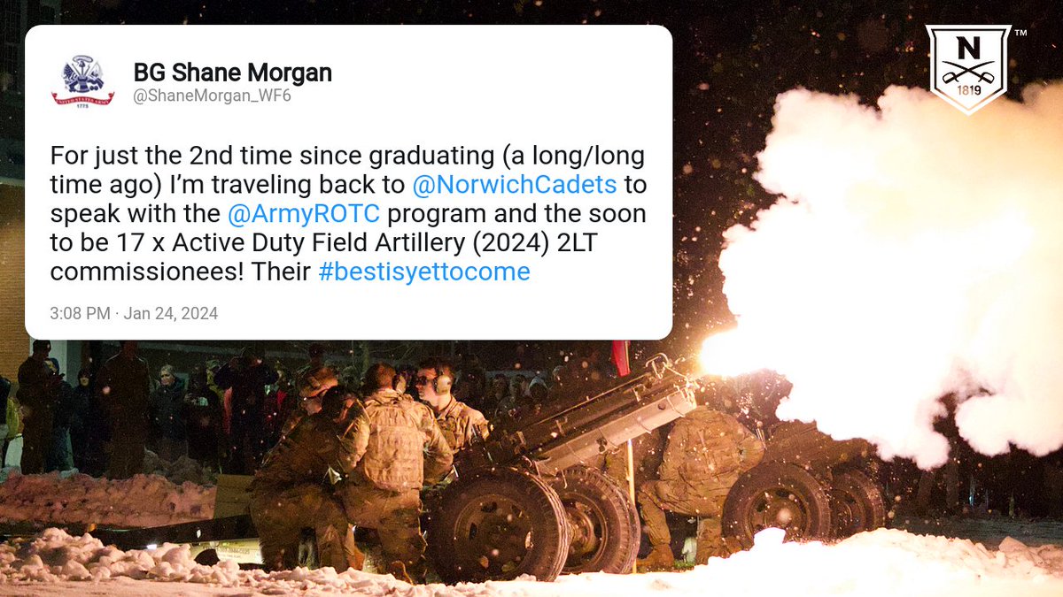 norwichnews's tweet image. It was great to have BG Shane Morgan '94 back on campus today.
#Redleg
#NorwichForever