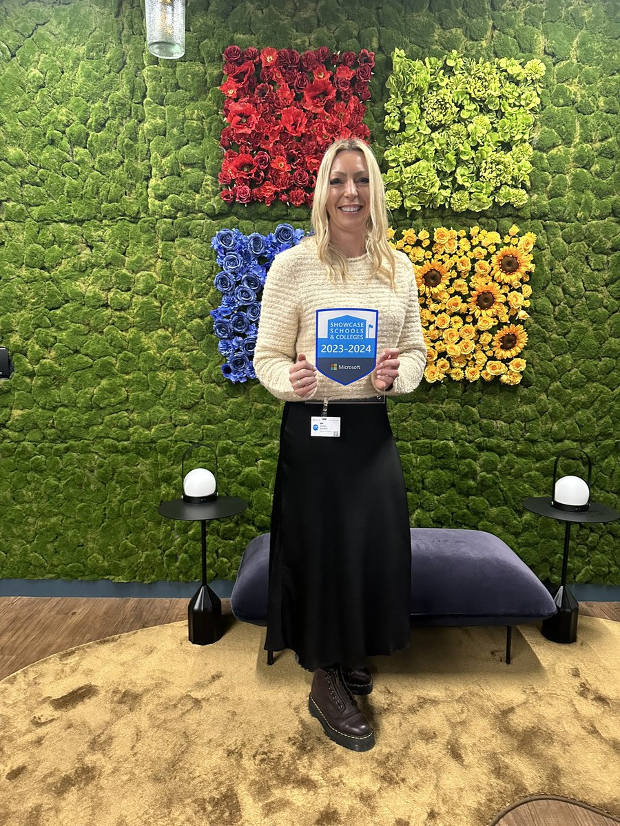For the 5th year running, I’m proud of our academy team and their commitment to the use of #Edtech in the classroom to enhance learning 💻 #microsoftshowcaseschool #MicrosoftEDU #edtechchat