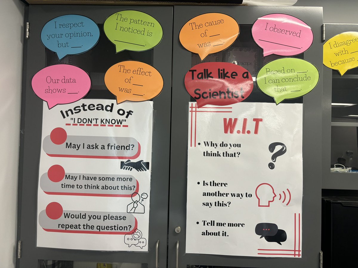 I’m a happy camper when I see posters like this in a science classroom, and even more when I hear the students use the academic vocab in group work! @CFBISD At Perry Middle School seidlitzeducation.com/all-trainings/