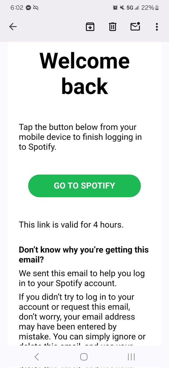 AAutix9's tweet photo. @SpotifyCares I just got an email giving me a link to get back into my Spotify. My husband and I didnt log in or request this. Why/how would my address be entered "by mistake"? https://t.co/bot9sUFHvi