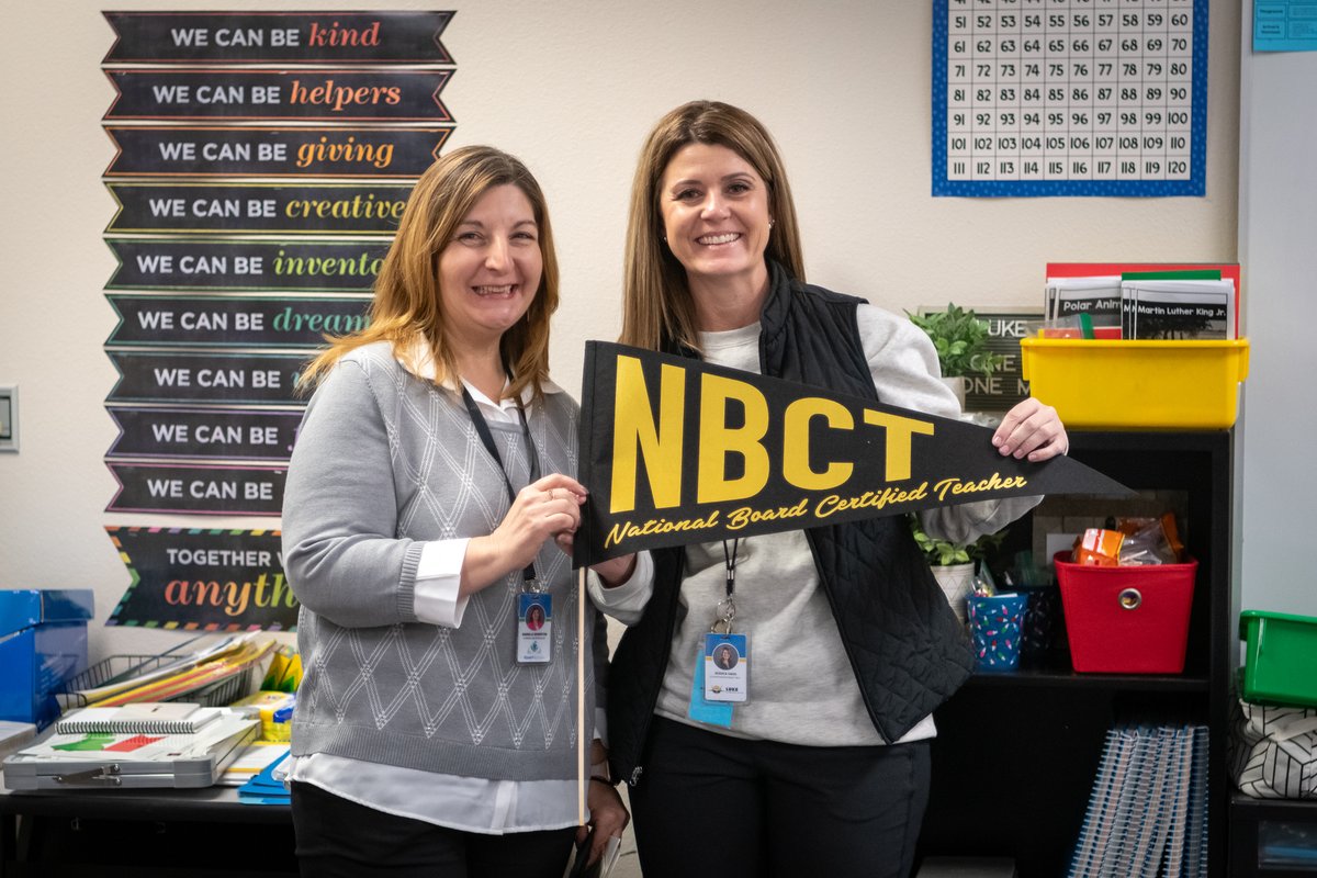 Congrats to Mrs. Zavala, Ms. Harshman & Ms. Haug for being named National Board Certified Teachers!  We are so proud of you!  💙⭐✈️ #oneteamonemission #believeinALL