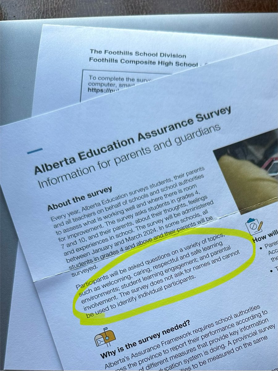 TrusteeTheresa's tweet photo. It’s Assurance Survey time for parents with a child in Grades 4, 7, or 10!
AB Ed. is looking for info on how school divisions are meeting the needs of students; from safe &amp; caring learning environments to student learning.
So check your mailbox today and add your voice📫! @fsd38 https://t.co/Ol2F2d9hmU