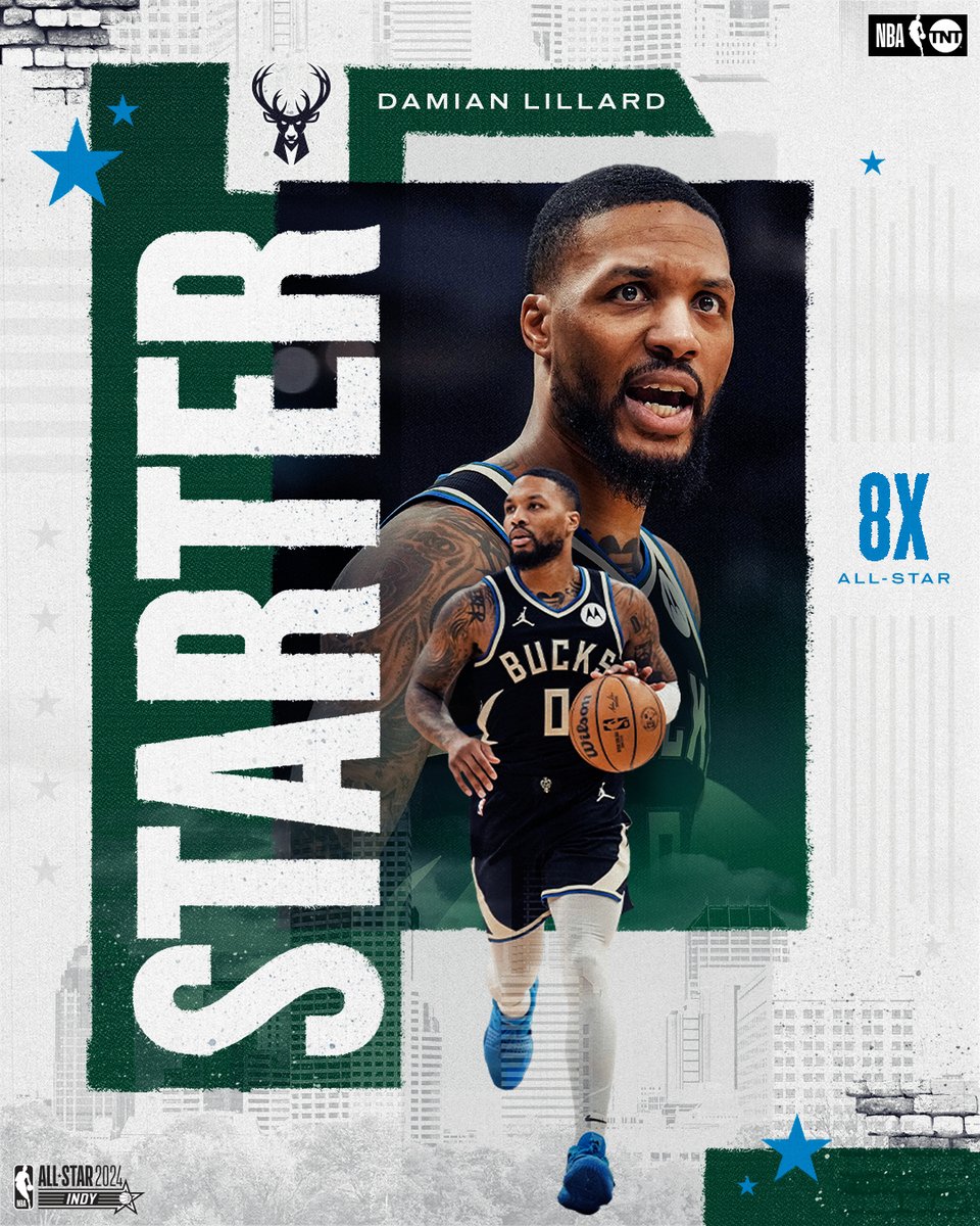 It's Dame Time in Indy ⌚️

Damian Lillard is an #NBAAllStar starter!