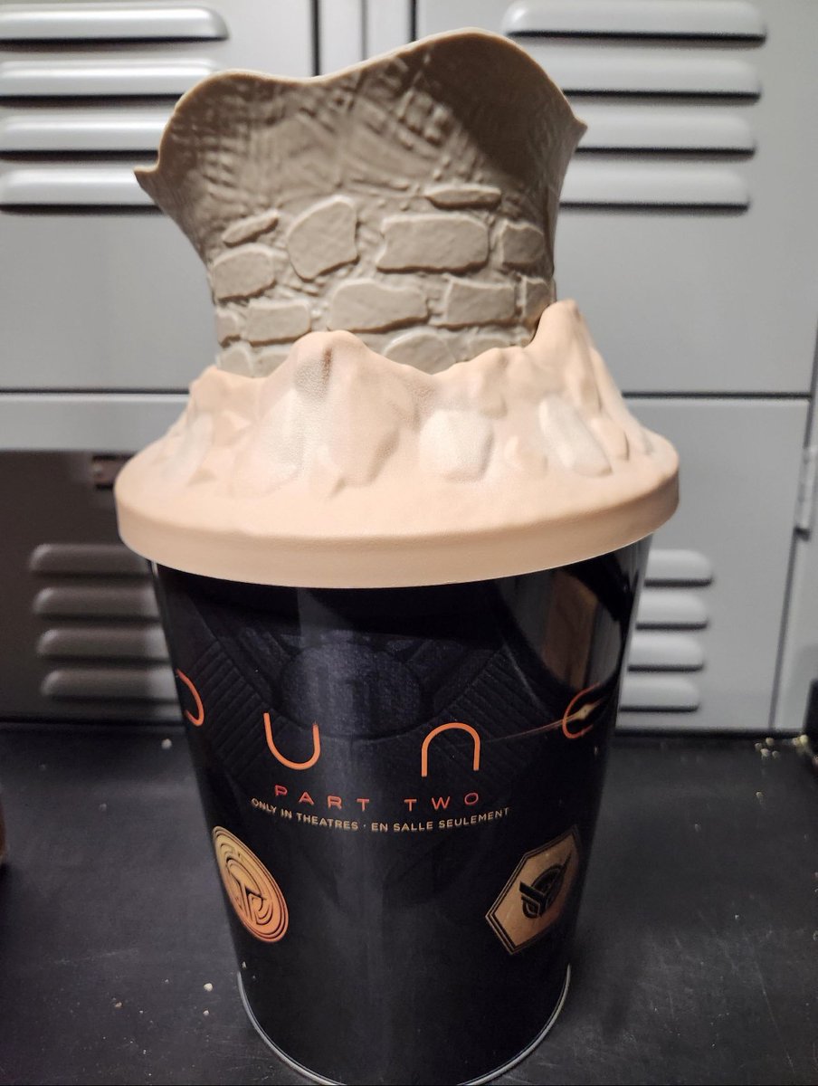 CultureCrave's tweet photo. The #Dune2 popcorn bucket 🍿 https://t.co/54ff8WZfOU