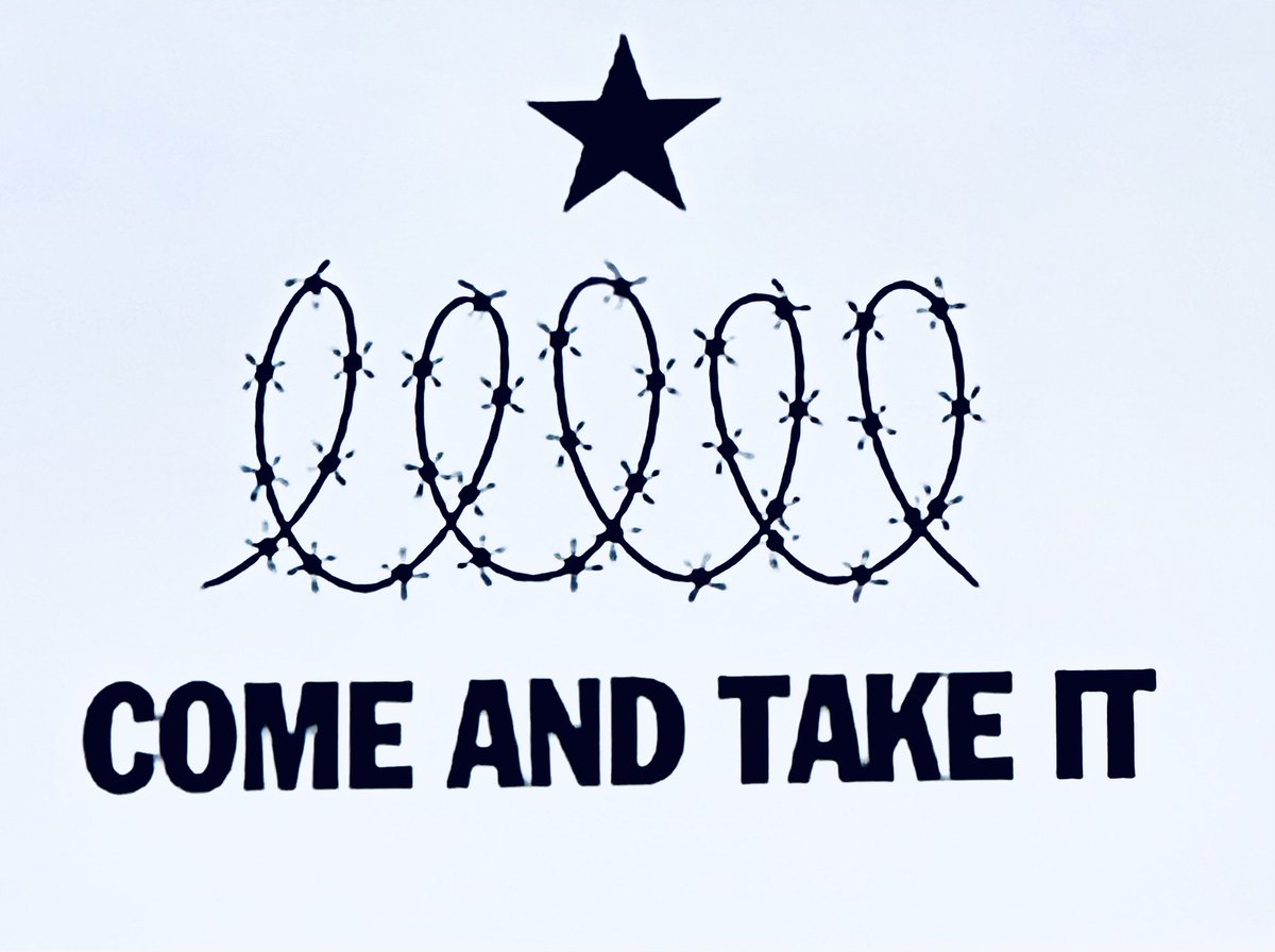 COME AND TAKE IT!
#TexasProud #DontMessWithTexas #StandOffAtTheBorder