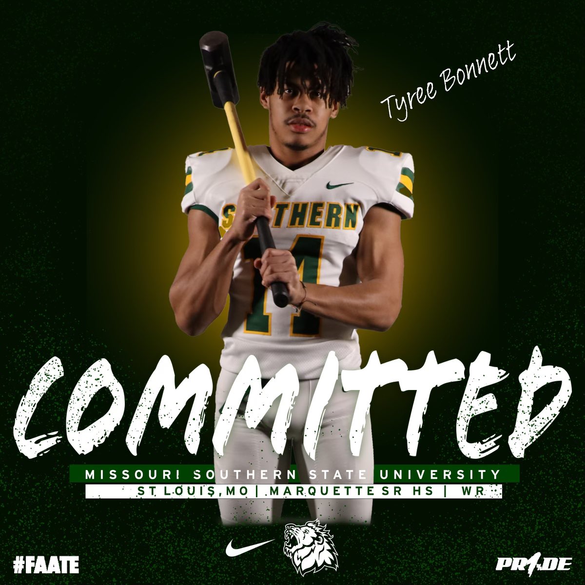 TyreeB2006's tweet image. Blessed to be able to Announce that I will be continuing my Academic and Athletic Career at Missouri Southern State University.@MarquetteFootbl @CoachAB_MSSU @CoachHoss_ @JerodAlton @CoachColaire_