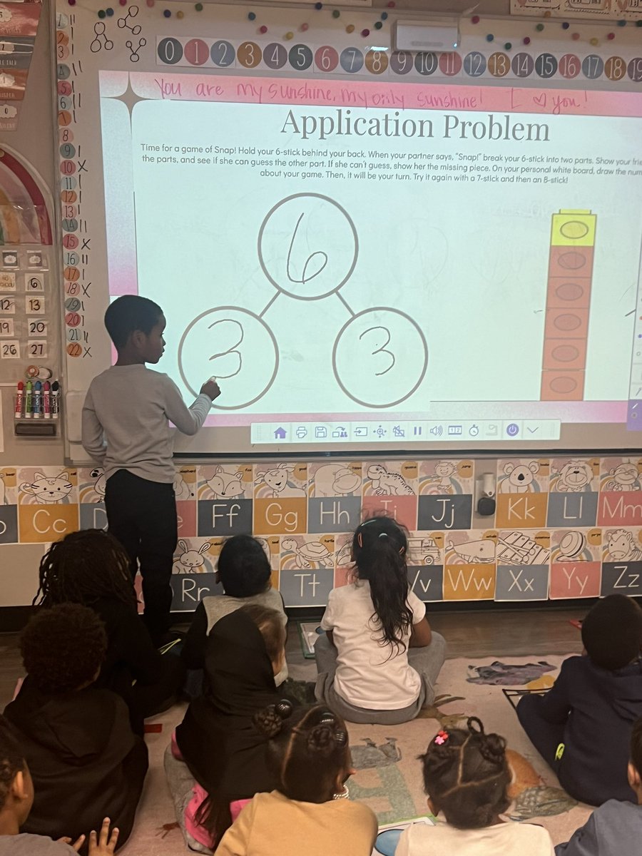 Number bonds are officially starting in Kinder and they are doing awesome!!! 😍 @ForestLnAcademy #eurekamath #risdweareone #risdbelieves #flabuiltforthis