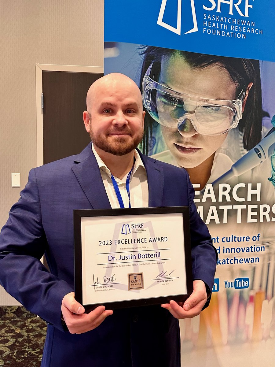 Had a wonderful time at the Sante awards #Sante2024. Thank you <a href="/_SHRF_/">Saskatchewan Health Research Foundation - SHRF</a>!!