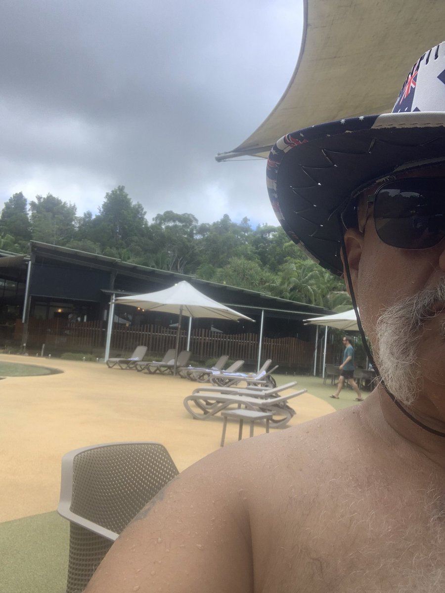 At #KingfisherBay resort on #FraserIsland it’s raining and no one gives a Fugg, it’s humid as. .#HappyAustraliaDay