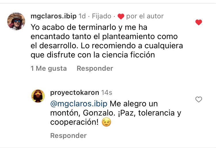 ana_b_nieto's tweet photo. Gonzalo Claros también recomienda la experiencia karónica. ¿Ya la has probado? 🥽

¡Sumérgete con @proyectokaron! @minotaurolibros 📙

#cienciaficcion #cifi #realidavirtual #rv #vr #cienciaficción #cyberopera #cyber https://t.co/x5tZz5ihrf