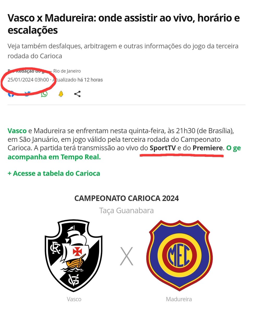 Cuidado ao buscar informações no grupo Globo pq eles estão censurando INFORMAÇÕES sobre transmissão quando é em concorrente. <a href="/geglobo/">ge</a> isso é jornalismo? Ajuda aí <a href="/AlexEscobar_/">Alex Escobar ☕️</a> 

Começando agora #VascoNoSBT 

Eu quase saí pro bar sem necessidade rs