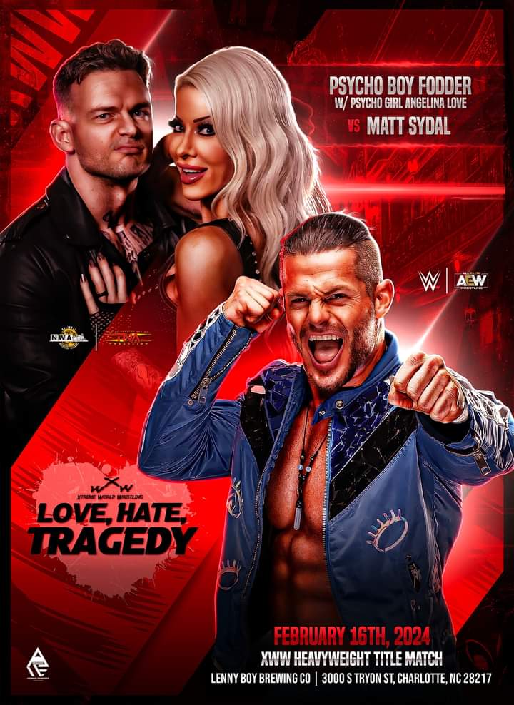 thisdemonref's tweet photo. Friday February 16, 2024 @XwwOfficial presents @LoKeys910 Psycho Boy Fodder taking on a new challenge in @MattSydal  at @lennyboybrewing . Who will come up on top? Show up to this free show or catch it at https://t.co/eXLvWQwHZG for only $4.99 a month and first five days free. https://t.co/eMUidivBXo
