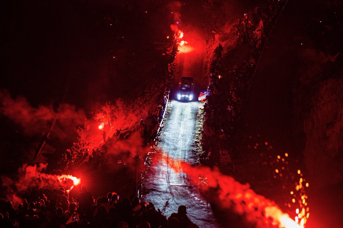 OfficialWRC's tweet image. Just WOW 🎆

#WRC I #WRCLive I #RallyeMonteCarlo