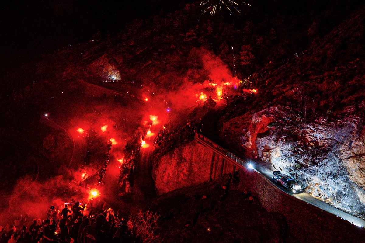 OfficialWRC's tweet image. Just WOW 🎆

#WRC I #WRCLive I #RallyeMonteCarlo
