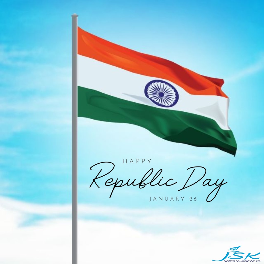 🇮🇳✨ Celebrating the Spirit of Unity, Diversity, and Progress! 🌐✨ On this 75th Republic Day, JSK Business Solutions proudly joins the nation in honoring the values that bind us together as one.

#JSKBusinessSolutions #RepublicDay #UnityInDiversity #ProgressTogether