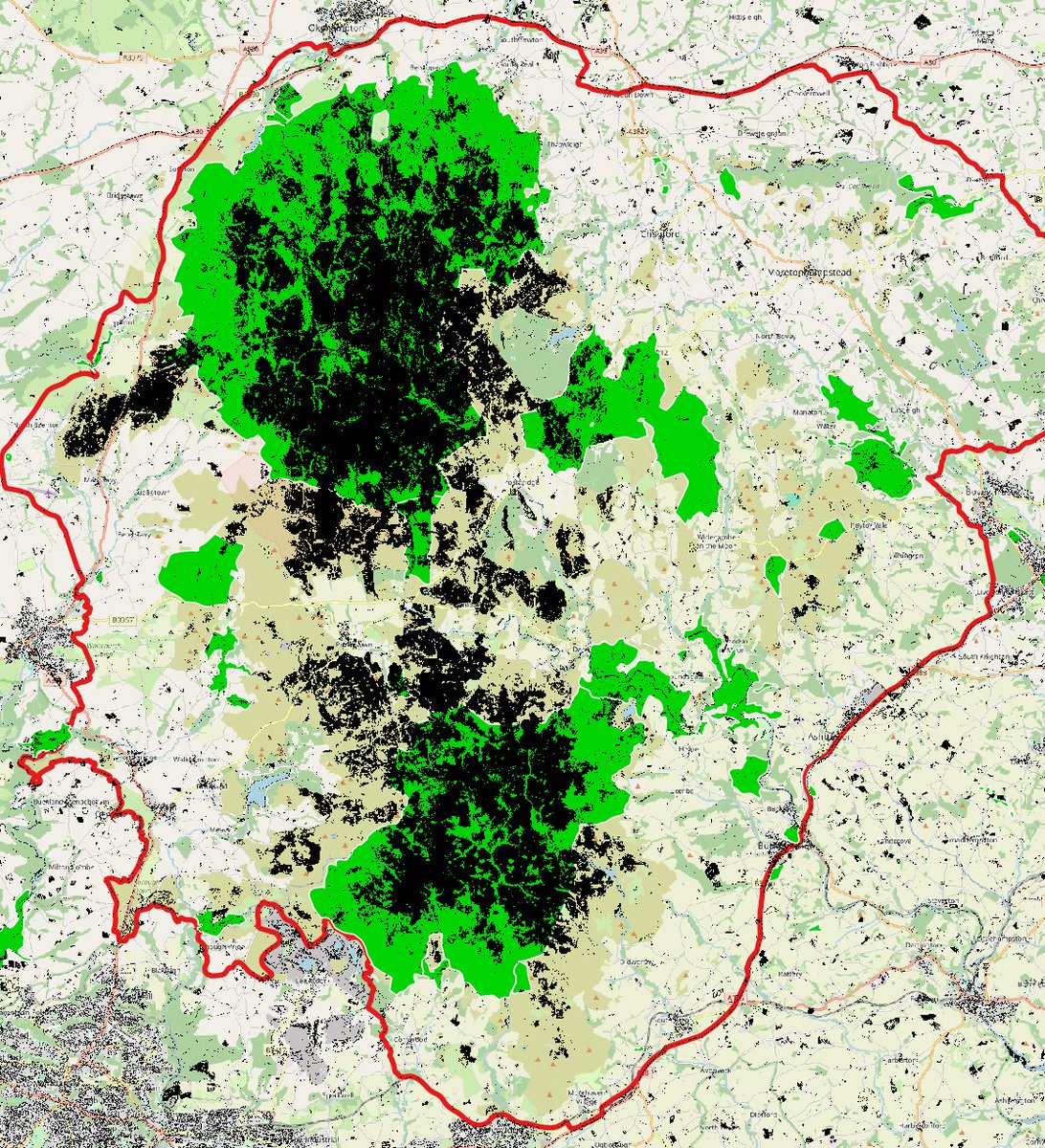 Dr Adrian Colston (@dartmoor_ac) on Twitter photo Here is map of policy failure: Dartmoor's SACs- green is the SAC and black is ungrazed Molinia (courtesy of RSPB) - 30 years of stocking cuts produces this. To revert this we need to continue to re-wet the deep peat AND increase cattle numbers - just what the <a href="/DavidFursdon/">David Fursdon</a> Here is map of policy failure: Dartmoor's SACs- green is the SAC and black is ungrazed Molinia (courtesy of RSPB) - 30 years of stocking cuts produces this. To revert this we need to continue to re-wet the deep peat AND increase cattle numbers - just what the <a href="/DavidFursdon/">David Fursdon</a>