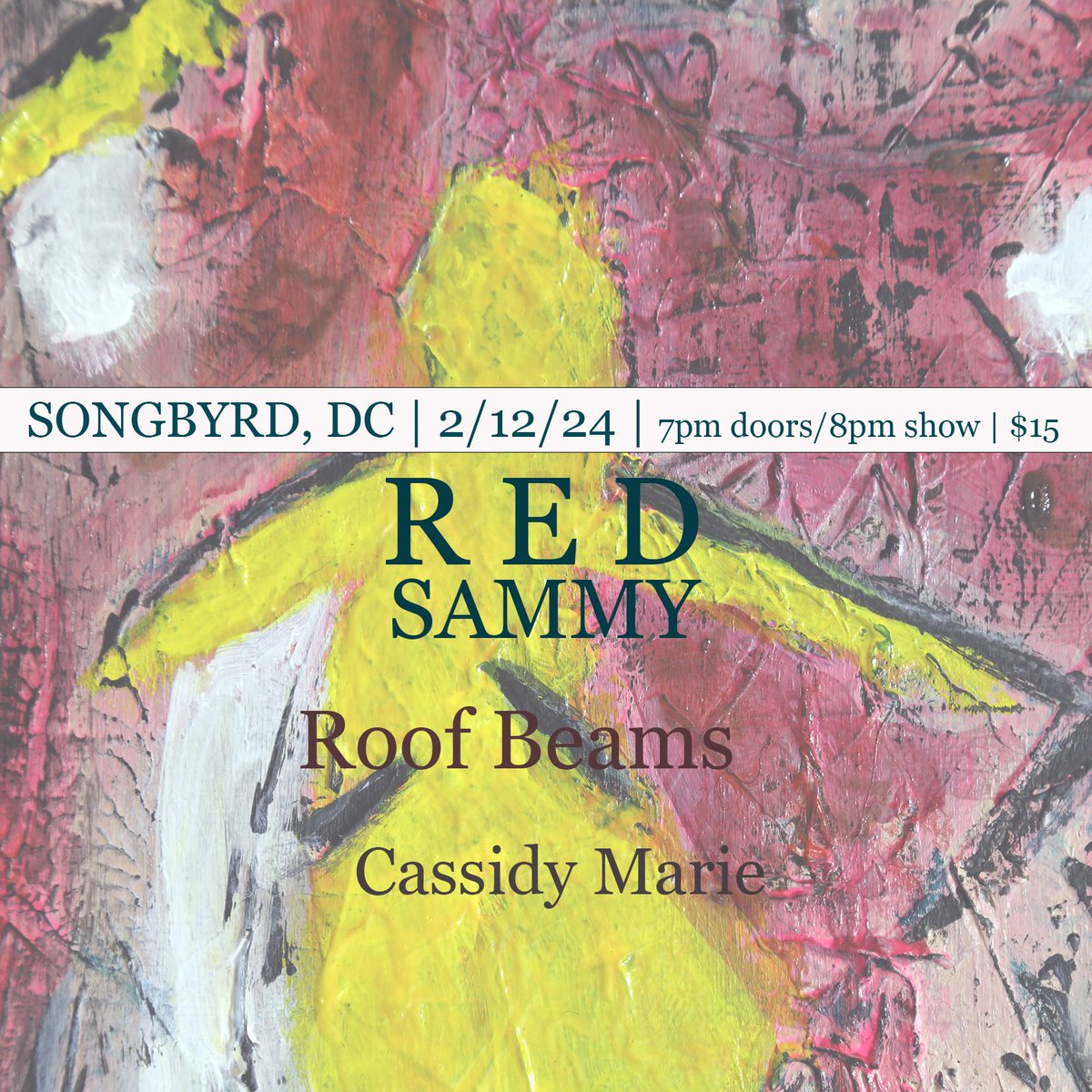 Red Sammy (@redsammy_band) on Twitter photo Get you tickets for a great night of music at <a href="/SongbyrdDC/">Songbyrd Music House</a> FEB 12TH!
songbyrddc.com/event/red-samm… Get you tickets for a great night of music at <a href="/SongbyrdDC/">Songbyrd Music House</a> FEB 12TH!
songbyrddc.com/event/red-samm…