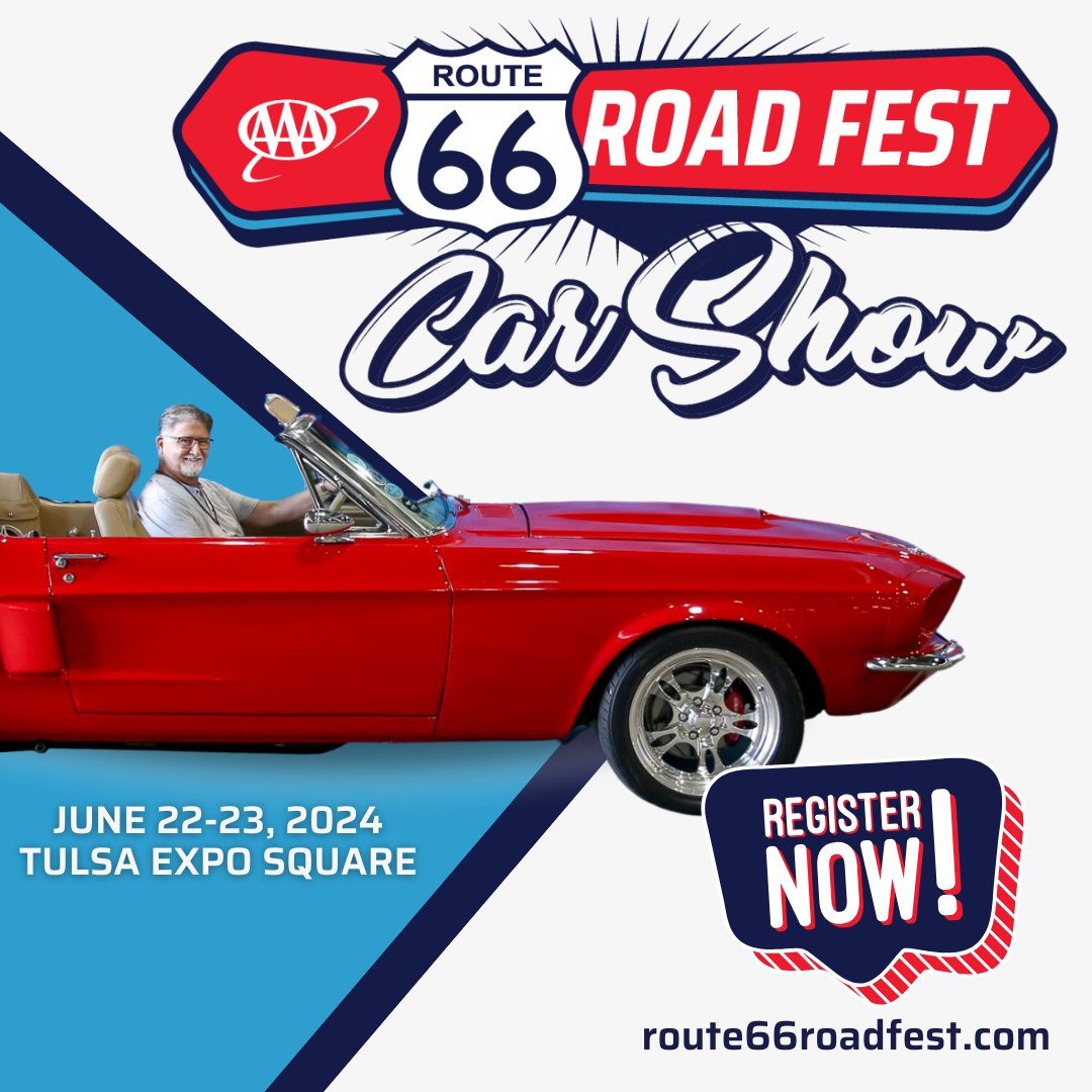Slow your scroll, car enthusiasts 🚙 Registration for Route 66 Road Fest's Classic Car Show is OPEN! Click here to register: carshowpro.com/event/1646