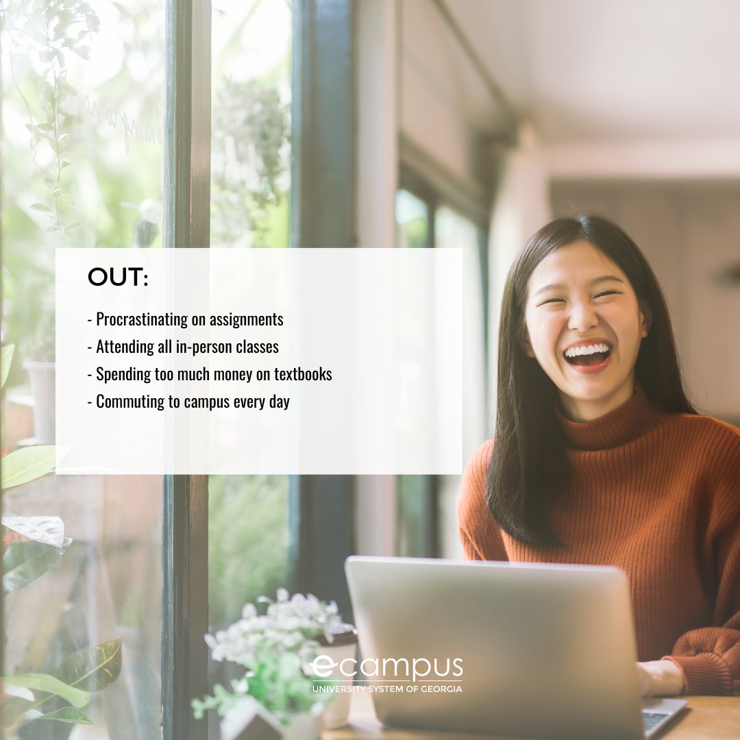 USG_eCampus's tweet image. Now that we&apos;re almost through January, here are our 2024 ins &amp;amp; outs... #onlinelearning edition. What would you add? 🖥️✨🎒🎧🤸🖱️

#StudentLife #OnlineLearner #CollegeReady #CollegeTips