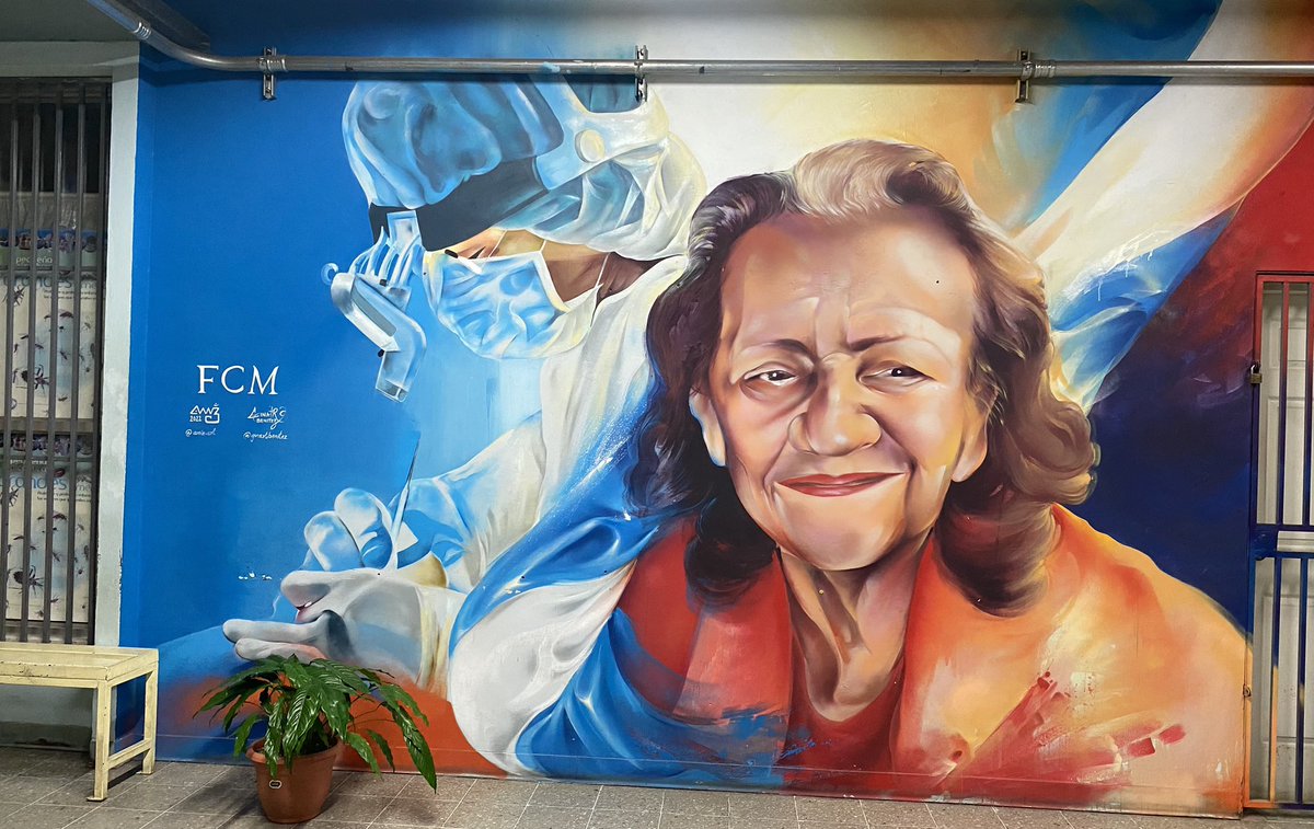 JAIROALVAREZ95's tweet image. Mural en FCM-UNAH. Doctora Martha Raudales Alvarado, primera mujer médico grado en Honduras 🇭🇳. Feliz día de la mujer hondureña.