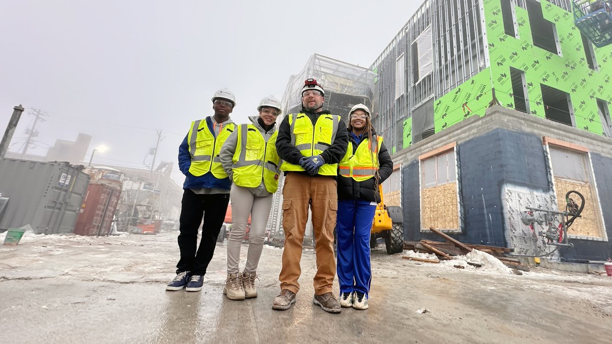 Big shoutout to Landen, Kyleigh, & Shamariona from HFCA & @MKEExcellence ! They aced their safety training and are now certified to be on-screen talent for our high school construction story. Thanks to Chris Pratt of @cgschmidtinc for this amazing opportunity! @HowardLFuller