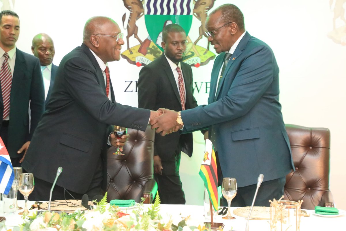 ttgono's tweet photo. Last night, Vice President K.C.D. Mohadi held a dinner in honour of visiting Cuban Vice President Salvador Valdes Mesa. The Cuban VP is the country for a three-day official visit.
#FriendToAll https://t.co/snGJx91lfn