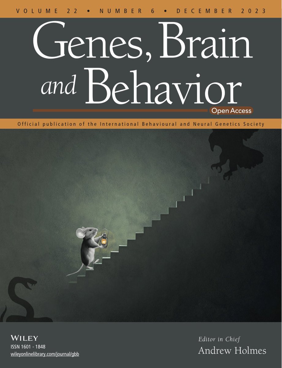 Lindsay Halladay (@lindsayhalladay) on Twitter photo Pretty proud of our (<a href="/halladaylab/">Halladay Lab</a>) cover art record 🤩
The latest <a href="/Genes2B/">Genes Brain Behav.</a> doi: 10.1111/gbb.12869 #NeuroTwitter Pretty proud of our (<a href="/halladaylab/">Halladay Lab</a>) cover art record 🤩
The latest <a href="/Genes2B/">Genes Brain Behav.</a> doi: 10.1111/gbb.12869 #NeuroTwitter
